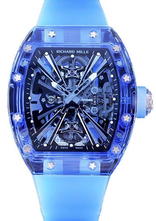 Replica Richard Mille RM 012-01 Tourbillon Blue Sapphire Watch